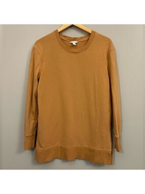 Daily Ritual Camel Crewneck Top Medium